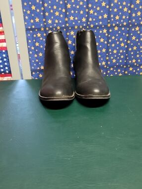 Women's Black Leather Ankle Boots - Classic Chelsea Style
